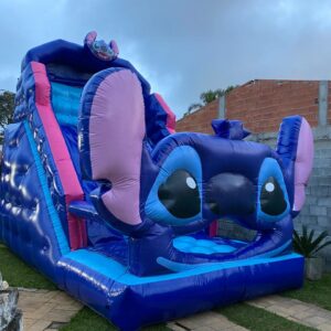 Tobogã Inflável Stitch Mega 6 Metros